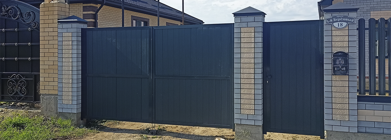 Въездные ворота в Приморско-Ахтарске под ключ